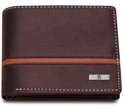 HORNBULL Denial Brown Leather Wallet for Men | Wallets Men with RFID Blocking | Mens Wallet Leather
